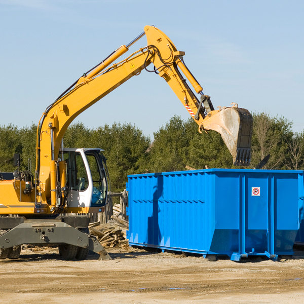 what size residential dumpster rentals are available in Fairway KS